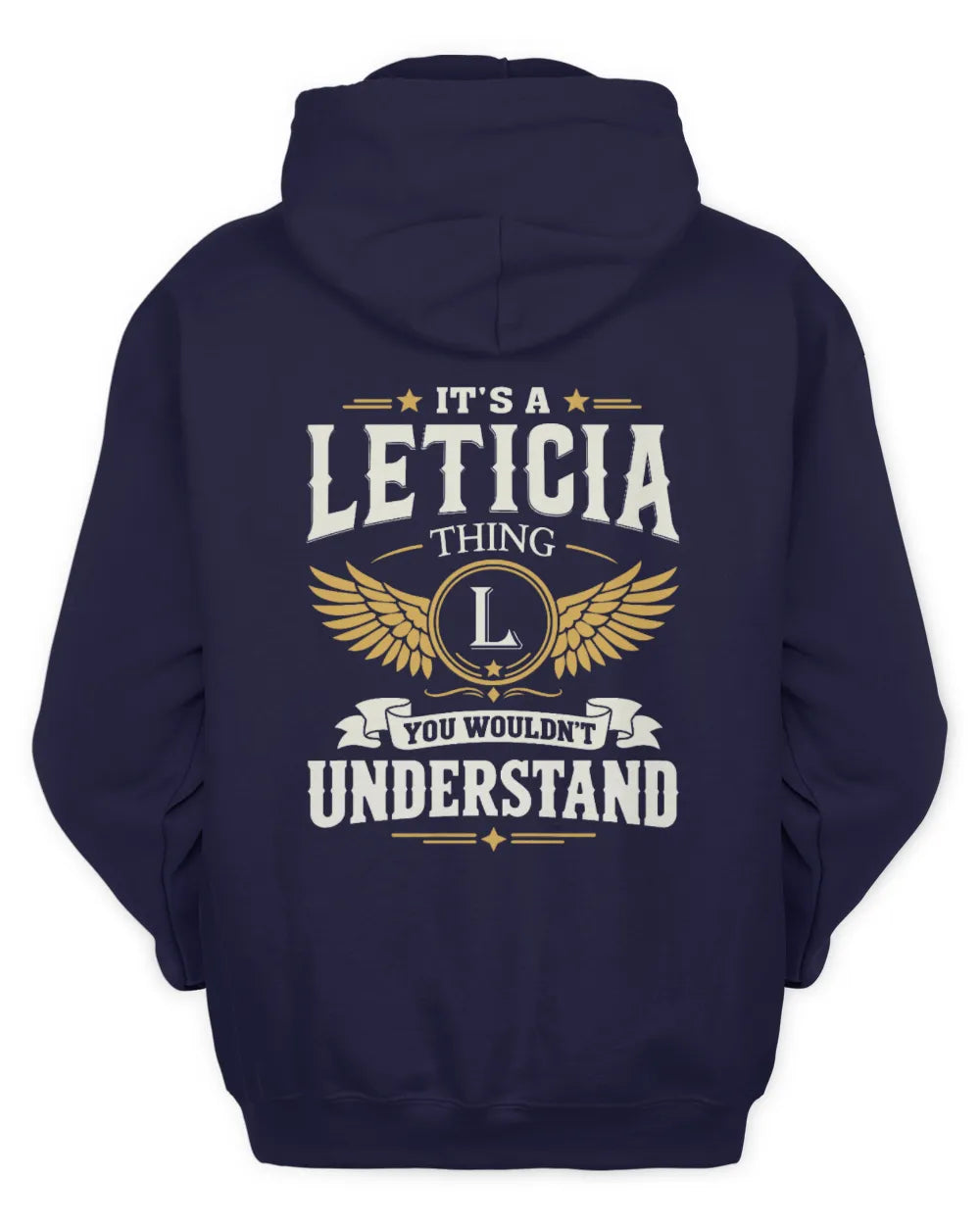 LETICIA KT06-M008 It’s a [NAME] Thing – You Wouldn’t Understand | Personalized Vintage T-Shirt - Unisex Hoodie - Navy