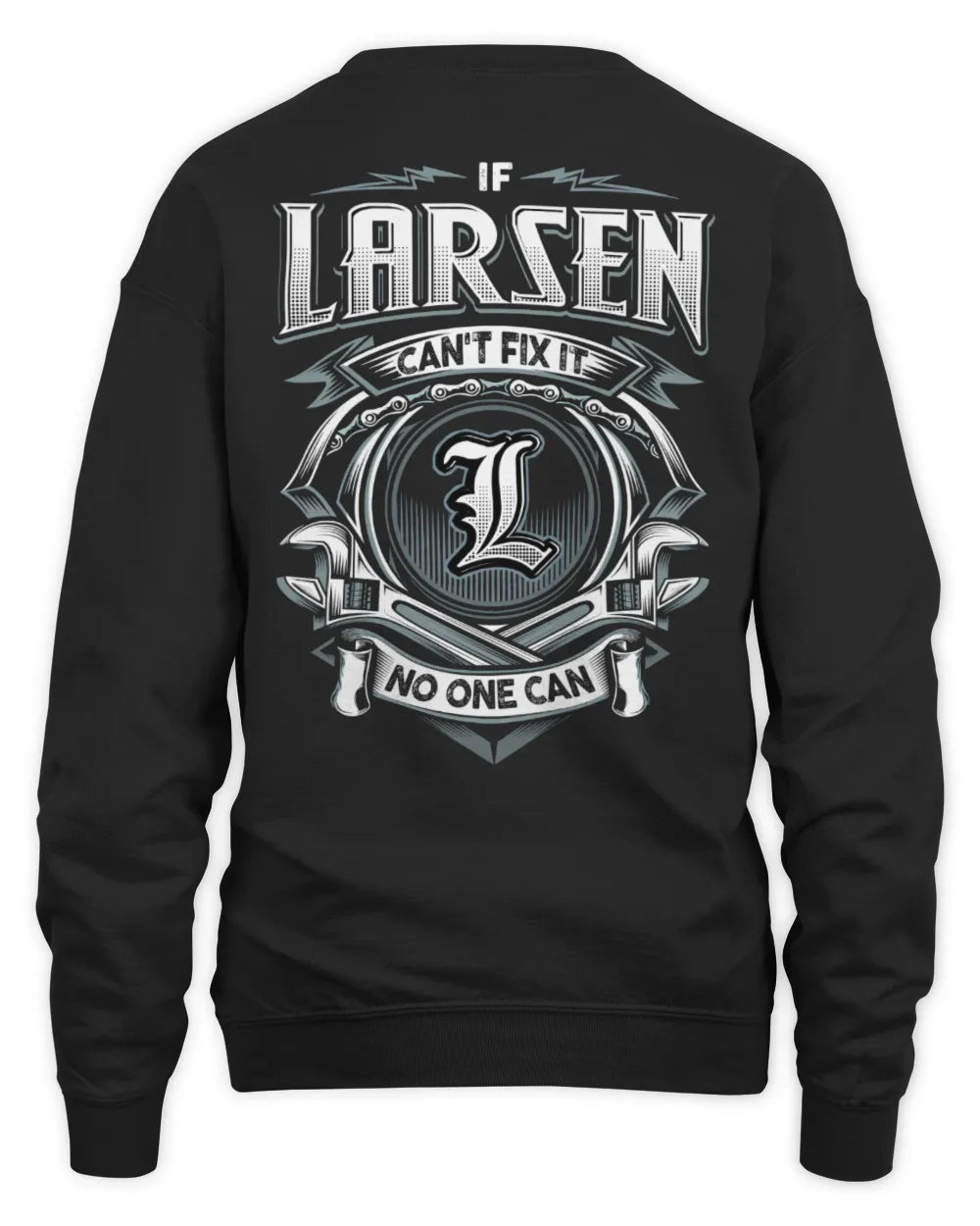 LARSEN AP81-K4-626 - Personalized Ahmed Quote Apparel “If Ahmed Can't Fix It, No One Can” - Unisex Sweatshirt - Black