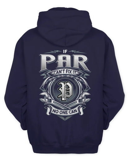 PAR AP81-K4-626 - Personalized Ahmed Quote Apparel “If Ahmed Can't Fix It, No One Can” - Unisex Hoodie - Navy
