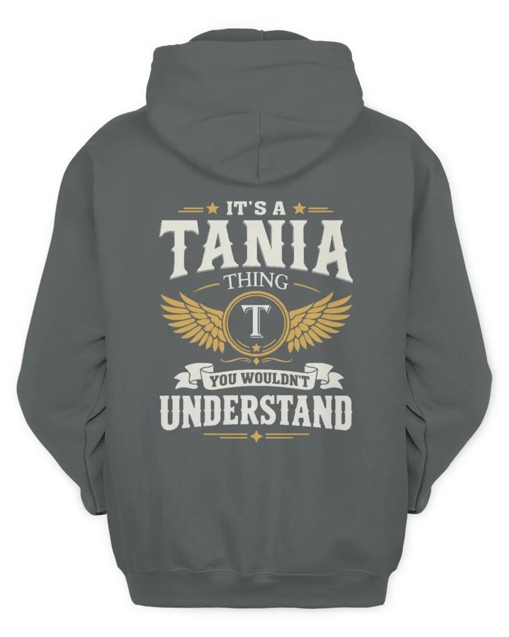 TANIA KT06-M008 It’s a [NAME] Thing – You Wouldn’t Understand | Personalized Vintage T-Shirt - Unisex Hoodie - Charcoal