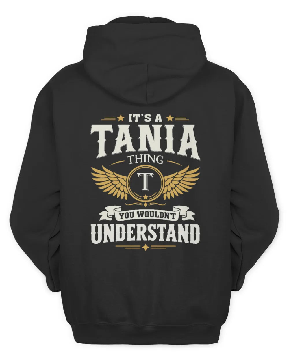 TANIA KT06-M008 It’s a [NAME] Thing – You Wouldn’t Understand | Personalized Vintage T-Shirt - Unisex Hoodie - Black