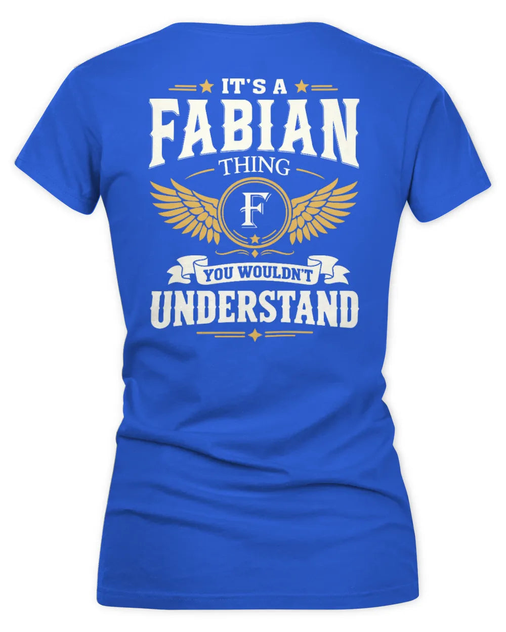 FABIAN KT06-M008 It’s a [NAME] Thing – You Wouldn’t Understand | Personalized Vintage T-Shirt - Women's V-Neck T-Shirt - Royal