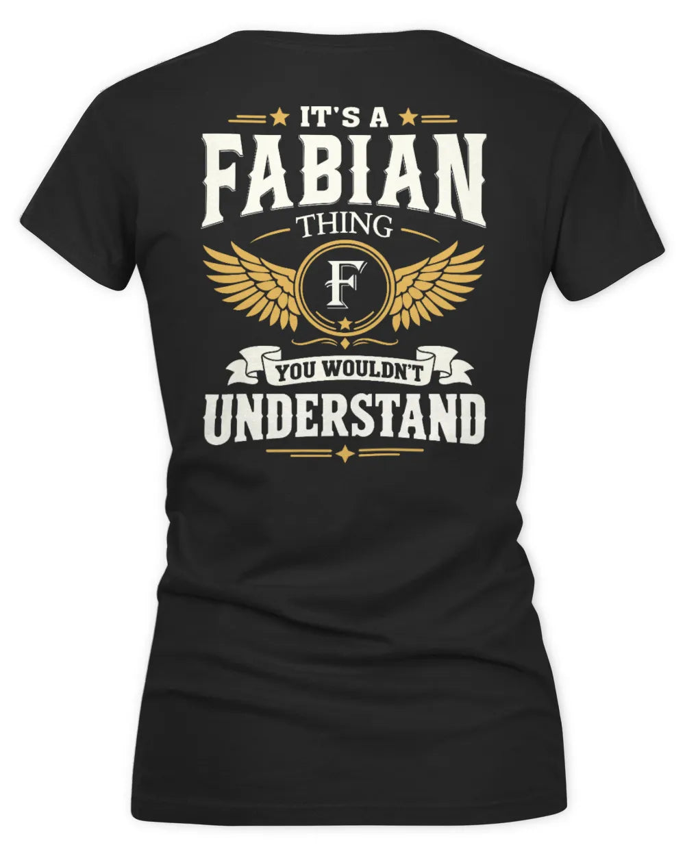 FABIAN KT06-M008 It’s a [NAME] Thing – You Wouldn’t Understand | Personalized Vintage T-Shirt - Women's V-Neck T-Shirt - Black