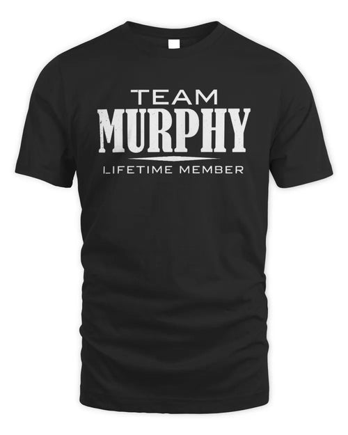 MURPHY BL62-K4-128 - Personalized “Team NAME Lifetime Member” - Unisex Standard T-Shirt - Black