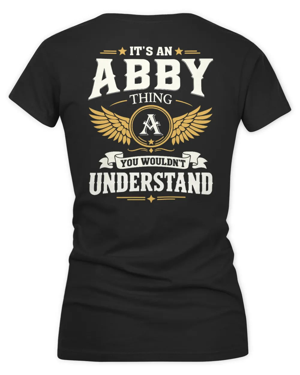 ABBY KT06-M008 It’s a [NAME] Thing – You Wouldn’t Understand | Personalized Vintage T-Shirt - Women's V-Neck T-Shirt - Black