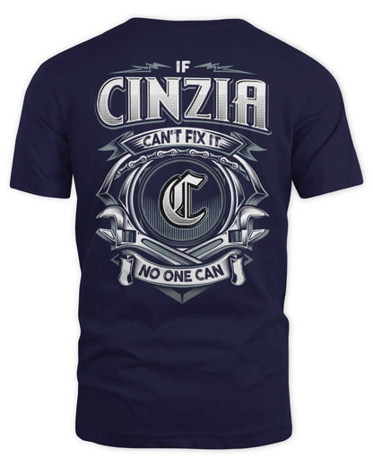CINZIA AP81-K4-626 - Personalized Ahmed Quote Apparel “If Ahmed Can't Fix It, No One Can” - Unisex Standard T-Shirt - Navy