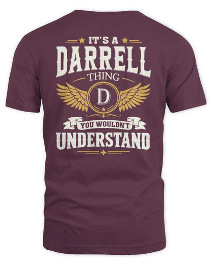 DARRELL KT06-M008 It’s a [NAME] Thing – You Wouldn’t Understand | Personalized Vintage T-Shirt - Unisex Standard T-Shirt - Maroon