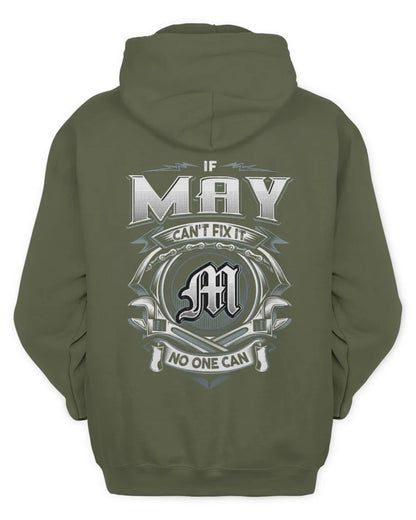 MAY AP81-K4-626 - Personalized Ahmed Quote Apparel “If Ahmed Can't Fix It, No One Can” - Unisex Hoodie - Military Green