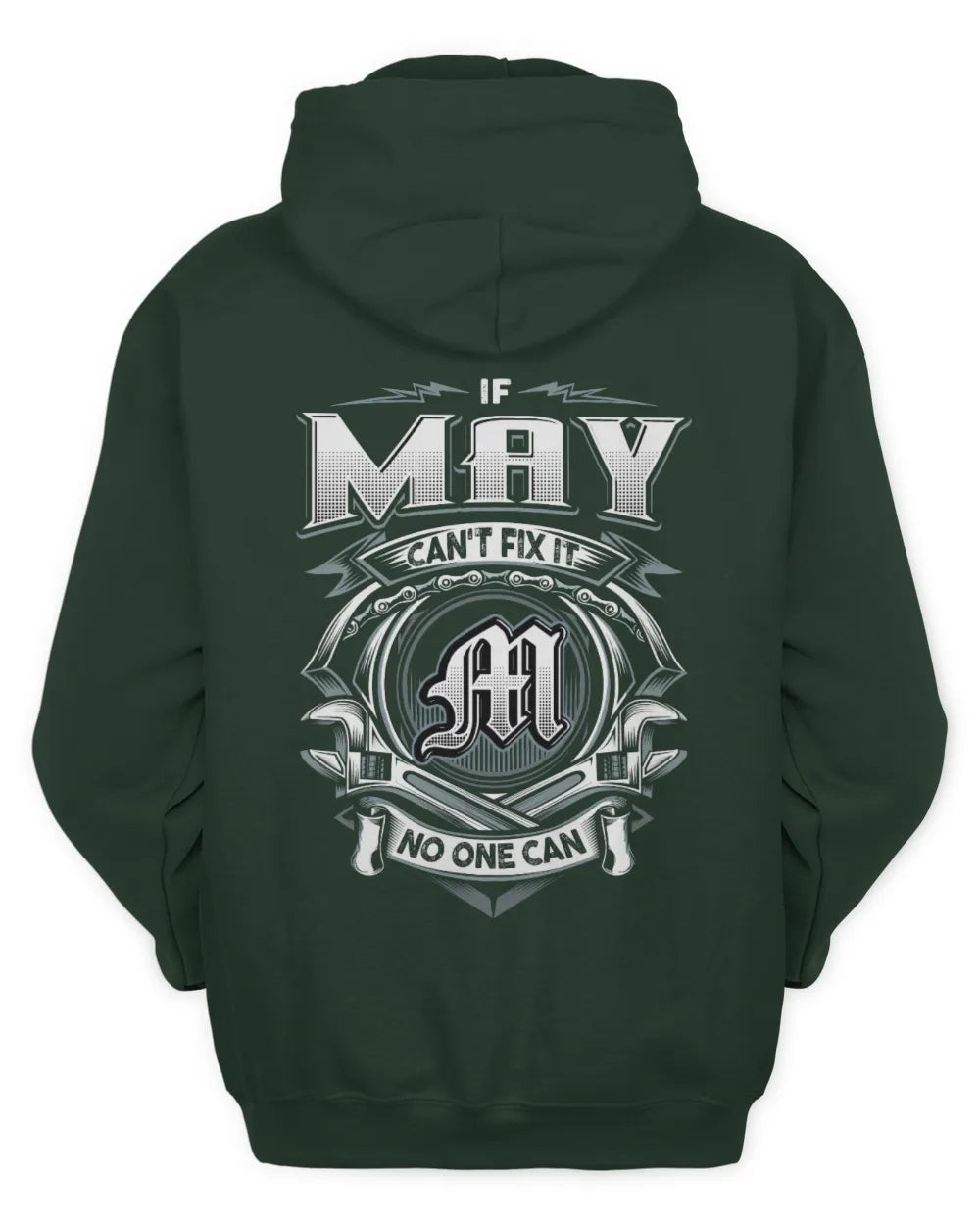 MAY AP81-K4-626 - Personalized Ahmed Quote Apparel “If Ahmed Can't Fix It, No One Can” - Unisex Hoodie - Forest Green