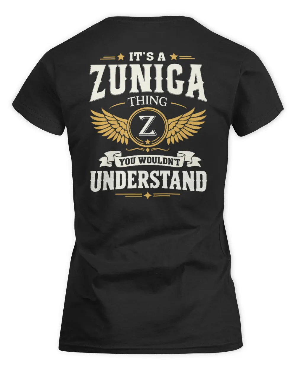 ZUNIGA KT06-M008 It’s a [NAME] Thing – You Wouldn’t Understand | Personalized Vintage T-Shirt - Women's Standard T-Shirt - Black
