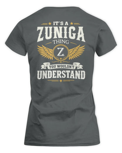 ZUNIGA KT06-M008 It’s a [NAME] Thing – You Wouldn’t Understand | Personalized Vintage T-Shirt - Women's Standard T-Shirt - Charcoal