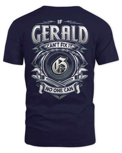 GERALD AP81-K4-626 - Personalized Ahmed Quote Apparel “If Ahmed Can't Fix It, No One Can” - Unisex Standard T-Shirt - Navy