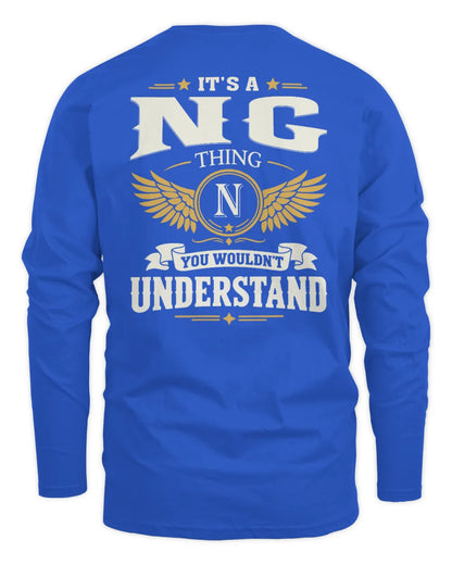 NG KT06-M008 It’s a [NAME] Thing – You Wouldn’t Understand | Personalized Vintage T-Shirt - Men's Long Sleeved T-Shirt - Royal