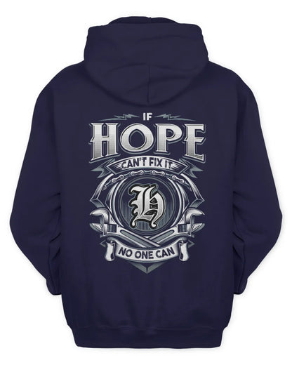 HOPE AP81-K4-626 - Personalized Ahmed Quote Apparel “If Ahmed Can't Fix It, No One Can” - Unisex Hoodie - Navy