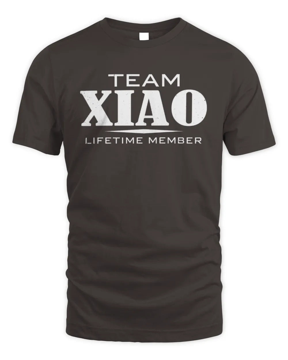 XIAO BL62-K4-128 - Personalized “Team NAME Lifetime Member” - Unisex Standard T-Shirt - Dark Chocolate