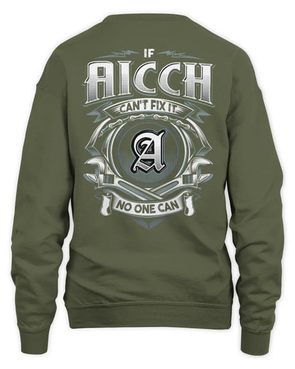 AICCH AP81-K4-626 - Personalized Ahmed Quote Apparel “If Ahmed Can't Fix It, No One Can” - Unisex Sweatshirt - Military Green