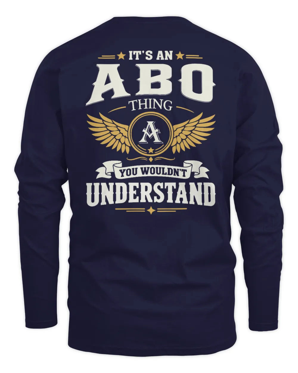 ABO KT06-M008 It’s a [NAME] Thing – You Wouldn’t Understand | Personalized Vintage T-Shirt - Men's Long Sleeved T-Shirt - Navy
