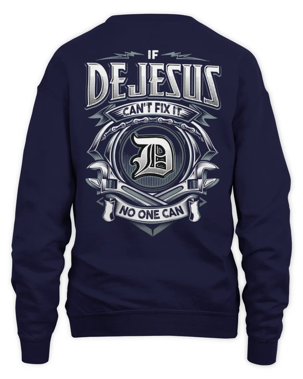 DEJESUS AP81-K4-626 - Personalized Ahmed Quote Apparel “If Ahmed Can't Fix It, No One Can” - Unisex Sweatshirt - Navy