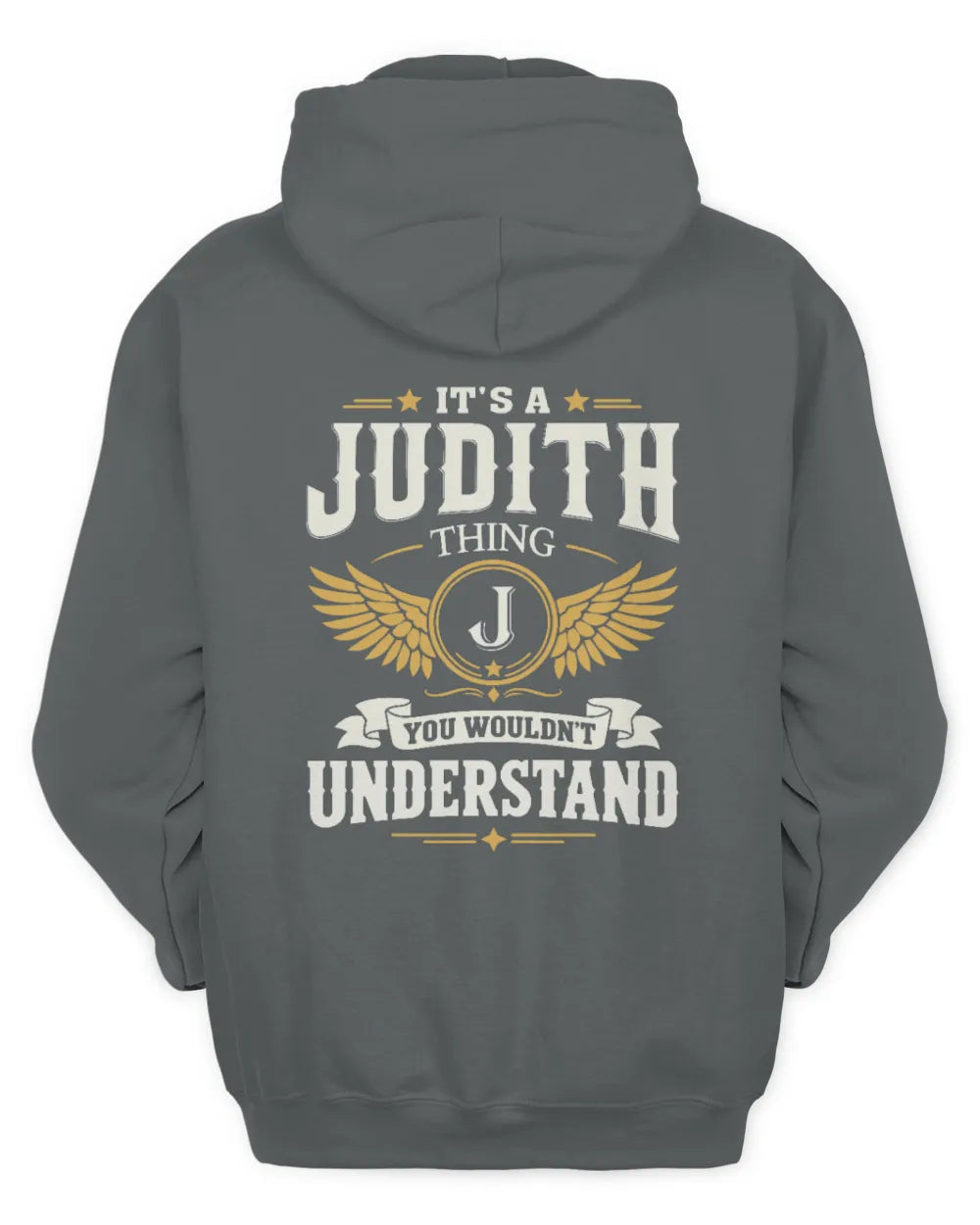 JUDITH KT06-M008 It’s a [NAME] Thing – You Wouldn’t Understand | Personalized Vintage T-Shirt - Unisex Hoodie - Charcoal