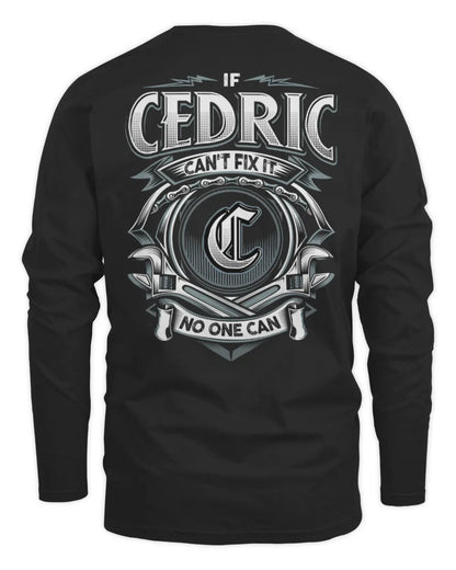 CEDRIC AP81-K4-626 - Personalized Ahmed Quote Apparel “If Ahmed Can't Fix It, No One Can” - Men's Long Sleeved T-Shirt - Black