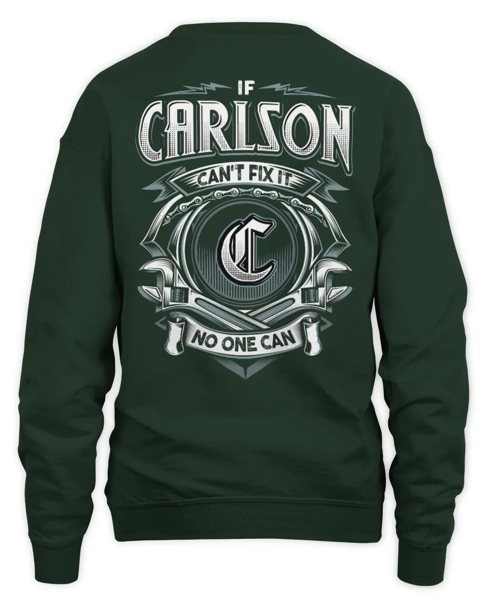 CARLSON AP81-K4-626 - Personalized Ahmed Quote Apparel “If Ahmed Can't Fix It, No One Can” - Unisex Sweatshirt - Forest Green