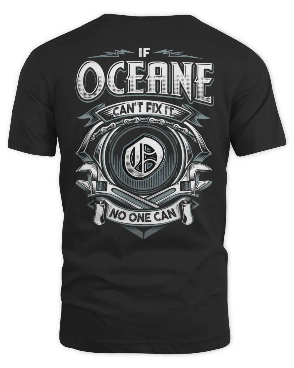 OCEANE AP81-K4-626 - Personalized Ahmed Quote Apparel “If Ahmed Can't Fix It, No One Can” - Unisex Standard T-Shirt - Black