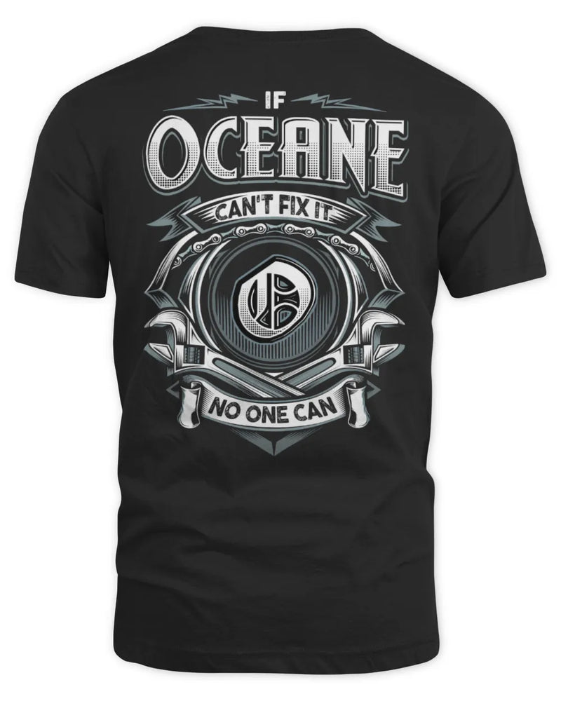 OCEANE AP81-K4-626 - Personalized Ahmed Quote Apparel “If Ahmed Can't Fix It, No One Can” - Unisex Standard T-Shirt - Black