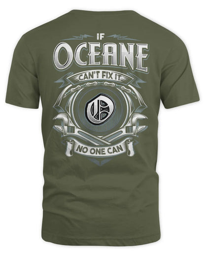 OCEANE AP81-K4-626 - Personalized Ahmed Quote Apparel “If Ahmed Can't Fix It, No One Can” - Unisex Standard T-Shirt - Military Green