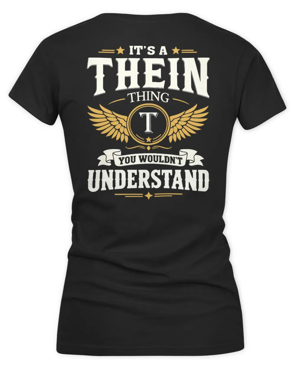 THEIN KT06-M008 It’s a [NAME] Thing – You Wouldn’t Understand | Personalized Vintage T-Shirt - Women's V-Neck T-Shirt - Black