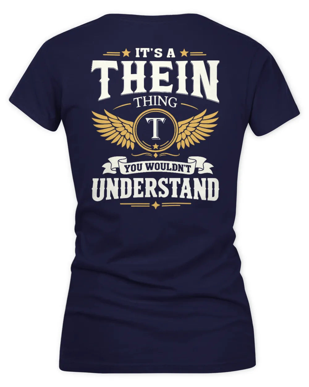 THEIN KT06-M008 It’s a [NAME] Thing – You Wouldn’t Understand | Personalized Vintage T-Shirt - Women's V-Neck T-Shirt - Navy