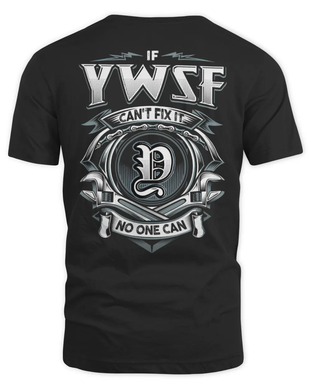 YWSF AP81-K4-626 - Personalized Ahmed Quote Apparel “If Ahmed Can't Fix It, No One Can” - Unisex Standard T-Shirt - Black