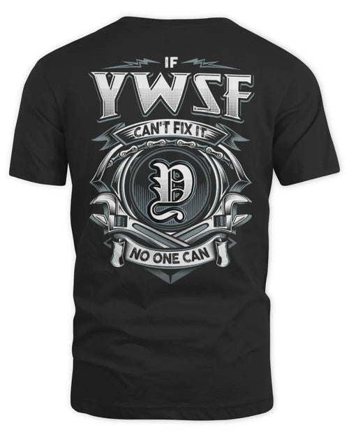 YWSF AP81-K4-626 - Personalized Ahmed Quote Apparel “If Ahmed Can't Fix It, No One Can” - Unisex Standard T-Shirt - Black