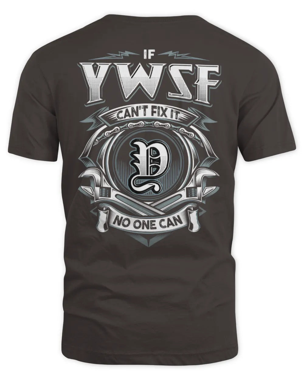 YWSF AP81-K4-626 - Personalized Ahmed Quote Apparel “If Ahmed Can't Fix It, No One Can” - Unisex Standard T-Shirt - Dark Chocolate