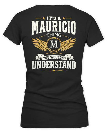 MAURICIO KT06-M008 It’s a [NAME] Thing – You Wouldn’t Understand | Personalized Vintage T-Shirt - Women's V-Neck T-Shirt - Black