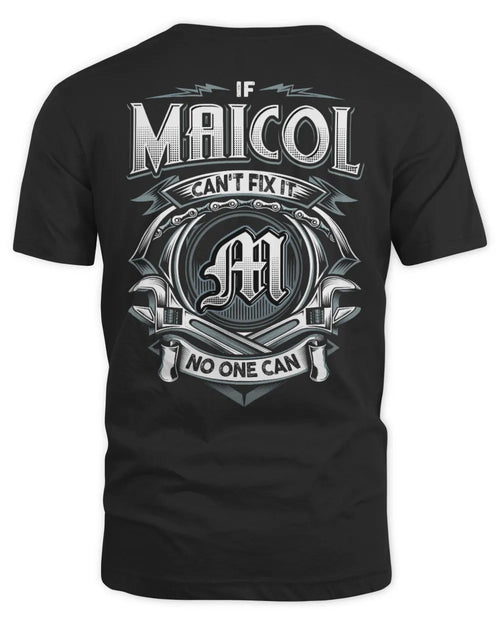 MAICOL AP81-K4-626 - Personalized Ahmed Quote Apparel “If Ahmed Can't Fix It, No One Can” - Unisex Standard T-Shirt - Black