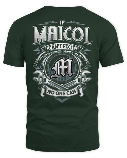 MAICOL AP81-K4-626 - Personalized Ahmed Quote Apparel “If Ahmed Can't Fix It, No One Can” - Unisex Standard T-Shirt - Forest Green