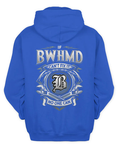 BWHMD AP81-K4-626 - Personalized Ahmed Quote Apparel “If Ahmed Can't Fix It, No One Can” - Unisex Hoodie - Royal