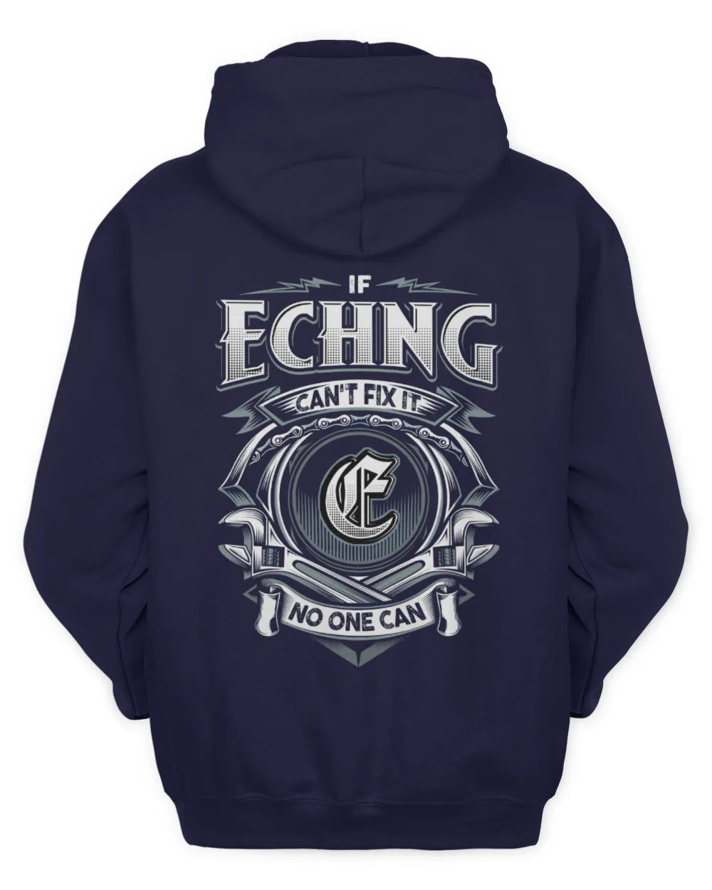 ECHNG AP81-K4-626 - Personalized Ahmed Quote Apparel “If Ahmed Can't Fix It, No One Can” - Unisex Hoodie - Navy