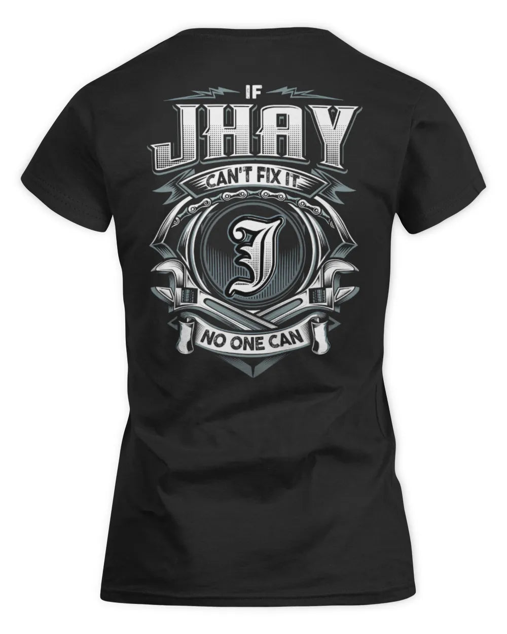 JHAY AP81-K4-626 - Personalized Ahmed Quote Apparel “If Ahmed Can't Fix It, No One Can” - Women's Standard T-Shirt - Black
