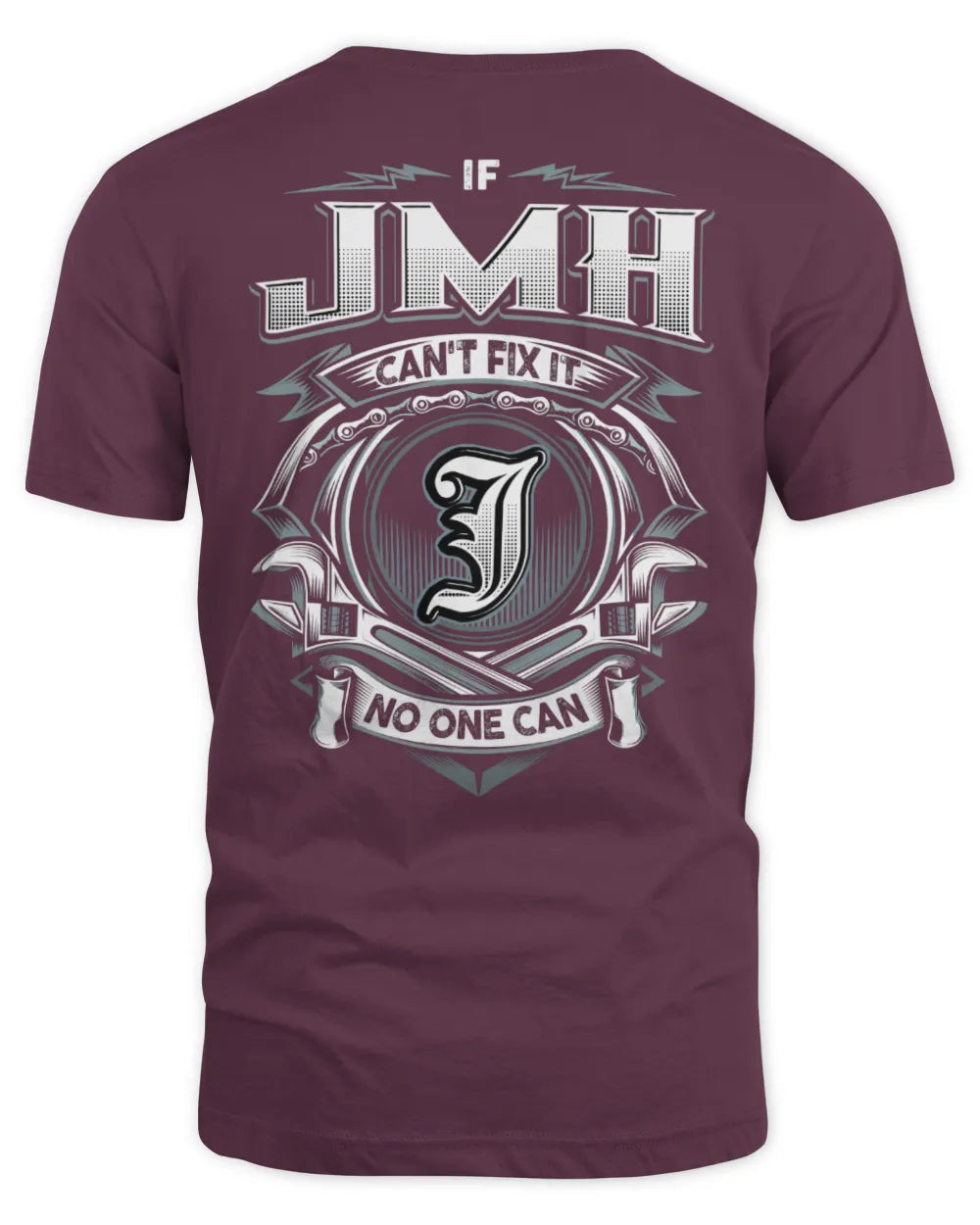 JMH AP81-K4-626 - Personalized Ahmed Quote Apparel “If Ahmed Can't Fix It, No One Can” - Unisex Standard T-Shirt - Maroon