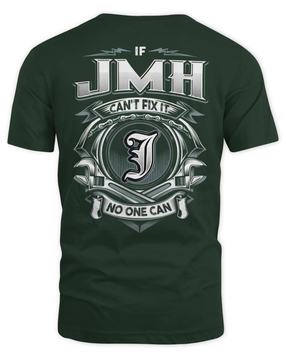 JMH AP81-K4-626 - Personalized Ahmed Quote Apparel “If Ahmed Can't Fix It, No One Can” - Unisex Standard T-Shirt - Forest Green