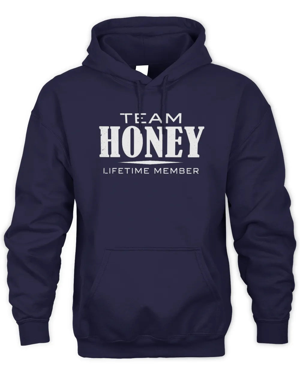 HONEY BL62-K4-128 - Personalized “Team NAME Lifetime Member” - Unisex Hoodie - Navy