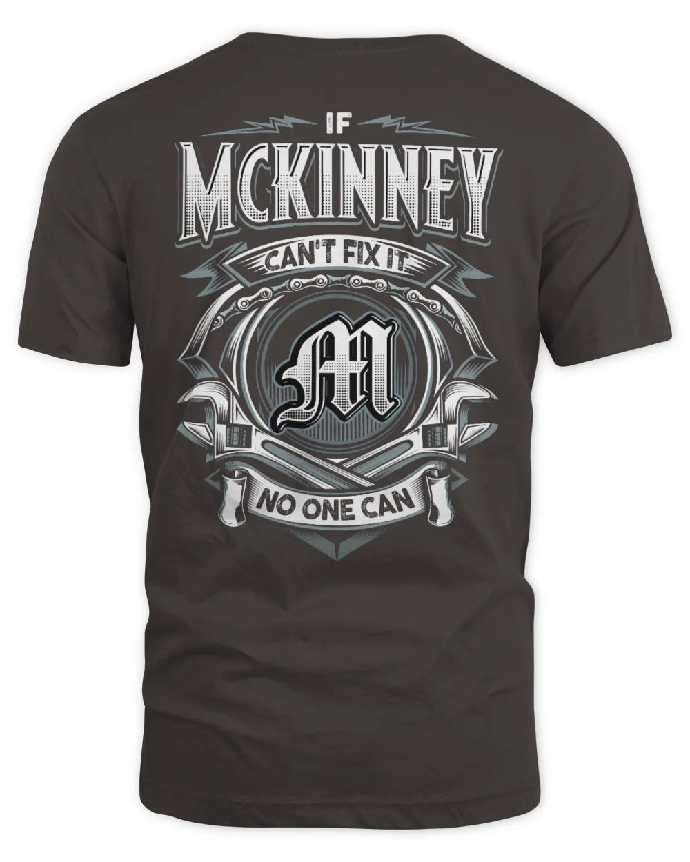 MCKINNEY AP81-K4-626 - Personalized Ahmed Quote Apparel “If Ahmed Can't Fix It, No One Can” - Unisex Standard T-Shirt - Dark Chocolate