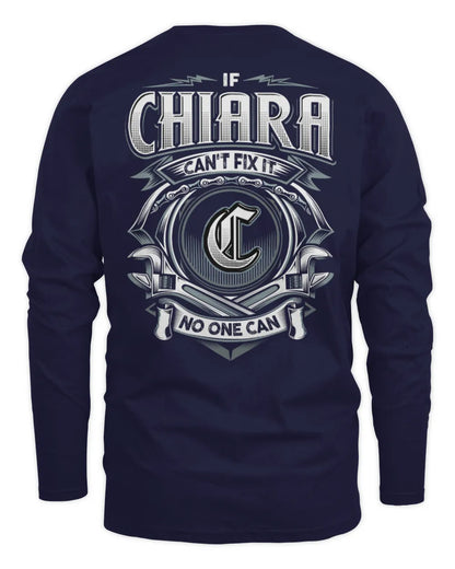 CHIARA AP81-K4-626 - Personalized Ahmed Quote Apparel “If Ahmed Can't Fix It, No One Can” - Men's Long Sleeved T-Shirt - Navy