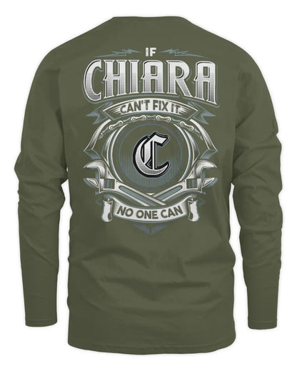 CHIARA AP81-K4-626 - Personalized Ahmed Quote Apparel “If Ahmed Can't Fix It, No One Can” - Men's Long Sleeved T-Shirt - Military Green