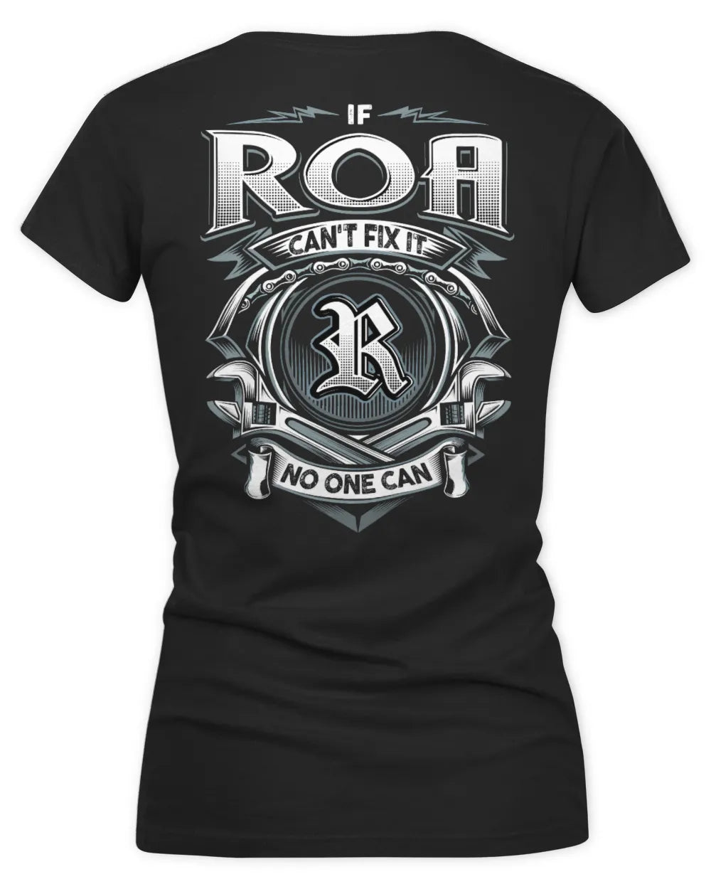 ROA AP81-K4-626 - Personalized Ahmed Quote Apparel “If Ahmed Can't Fix It, No One Can” - Women's V-Neck T-Shirt - Black