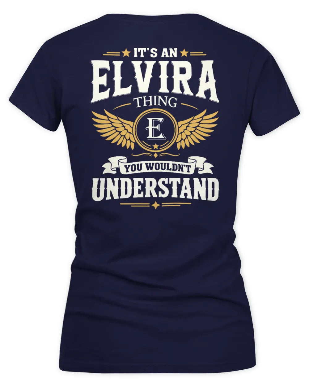ELVIRA KT06-M008 It’s a [NAME] Thing – You Wouldn’t Understand | Personalized Vintage T-Shirt - Women's V-Neck T-Shirt - Navy
