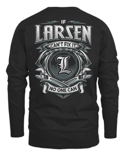 LARSEN AP81-K4-626 - Personalized Ahmed Quote Apparel “If Ahmed Can't Fix It, No One Can” - Men's Long Sleeved T-Shirt - Black