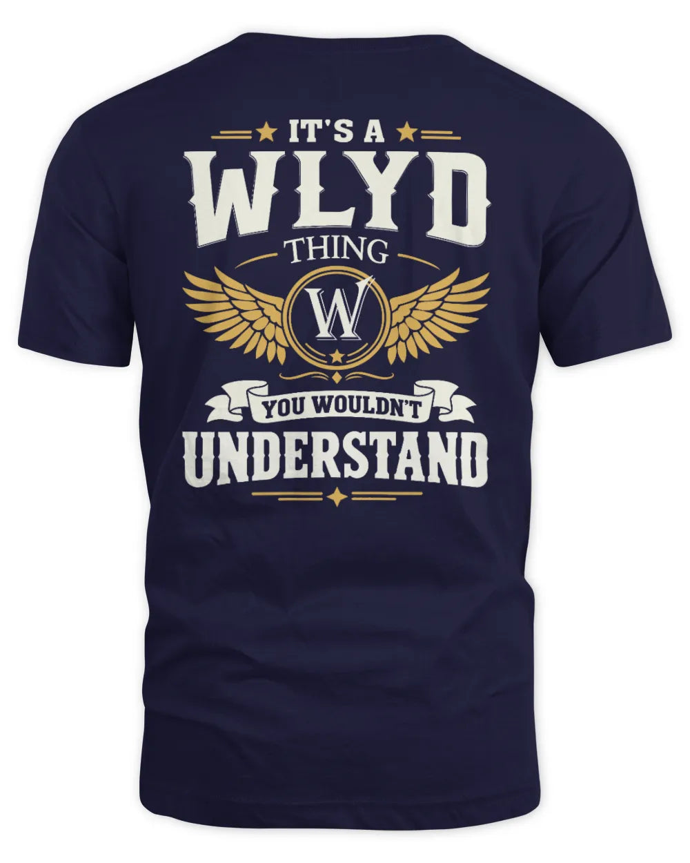 WLYD KT06-M008 It’s a [NAME] Thing – You Wouldn’t Understand | Personalized Vintage T-Shirt - Unisex Standard T-Shirt - Navy