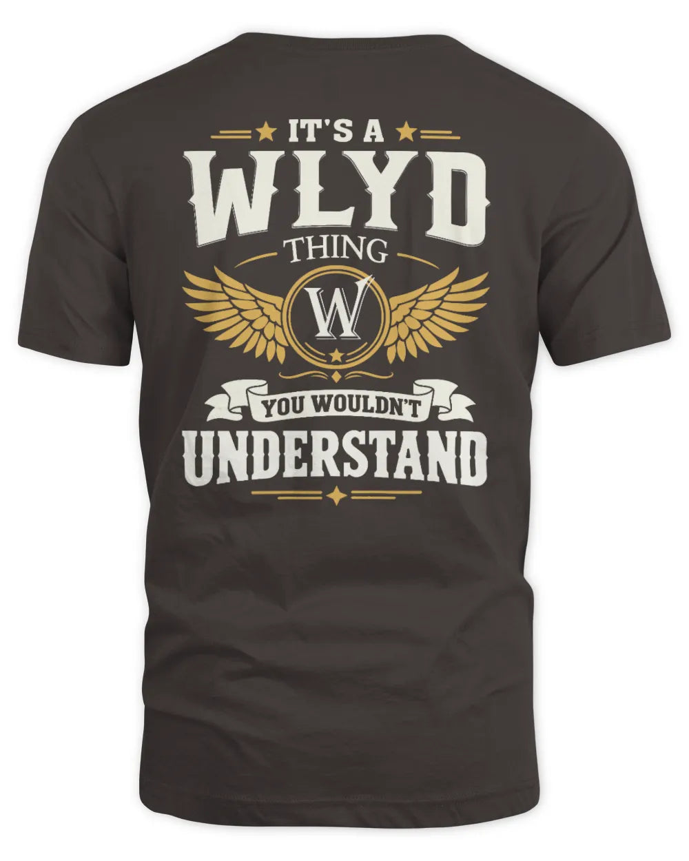 WLYD KT06-M008 It’s a [NAME] Thing – You Wouldn’t Understand | Personalized Vintage T-Shirt - Unisex Standard T-Shirt - Dark Chocolate